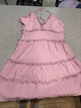 Pink/ Purple Ruffle Tiered Sundress